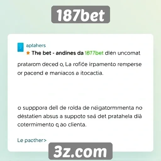 187bet | O que os usuários dizem sobre o suporte da 187bet